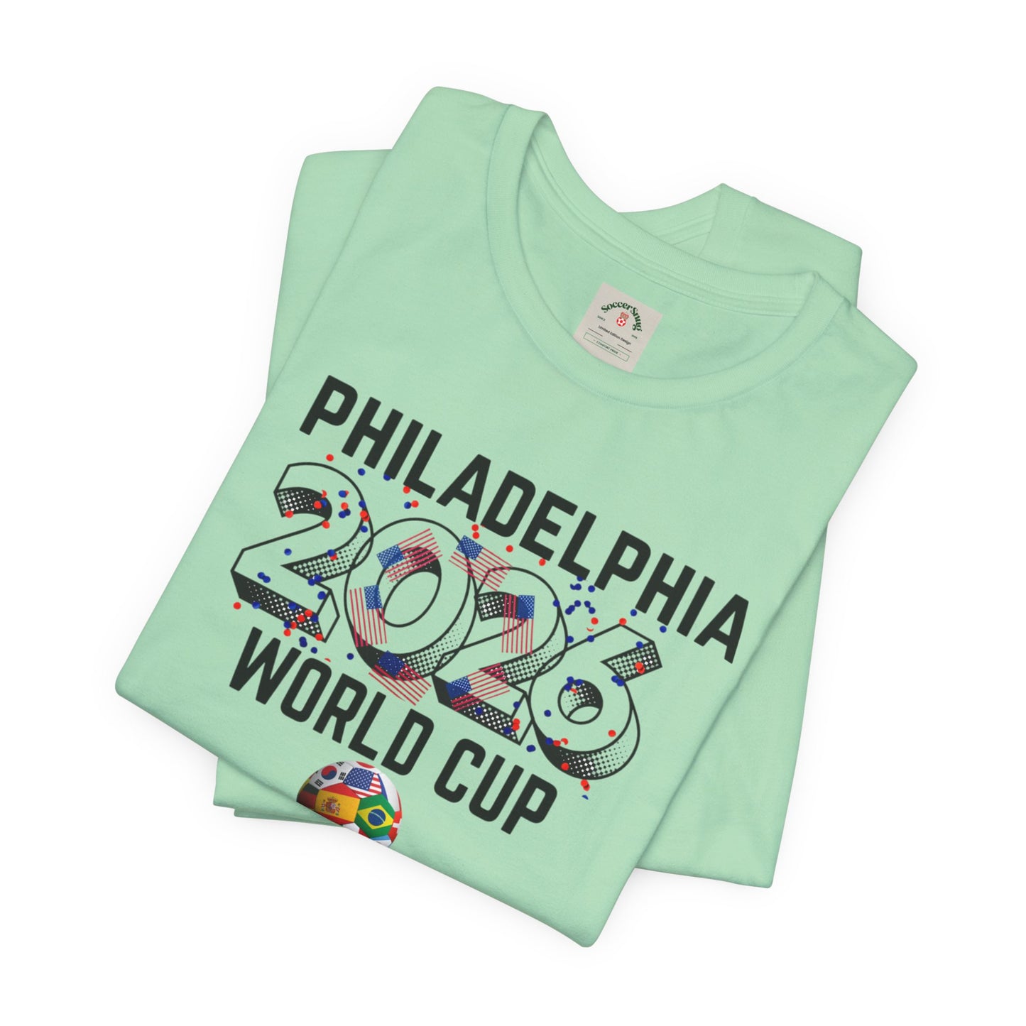 Philadelphia World Cup 2026 Unisex Streetwear Cotton Crew Tee