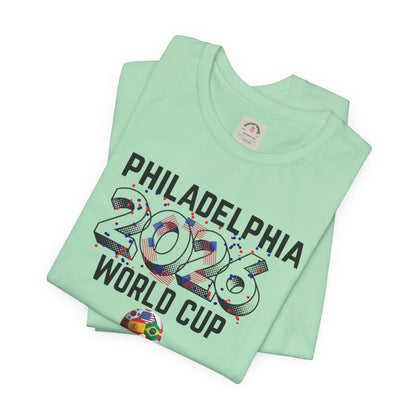 Philadelphia World Cup 2026 Unisex Streetwear Cotton Crew Tee