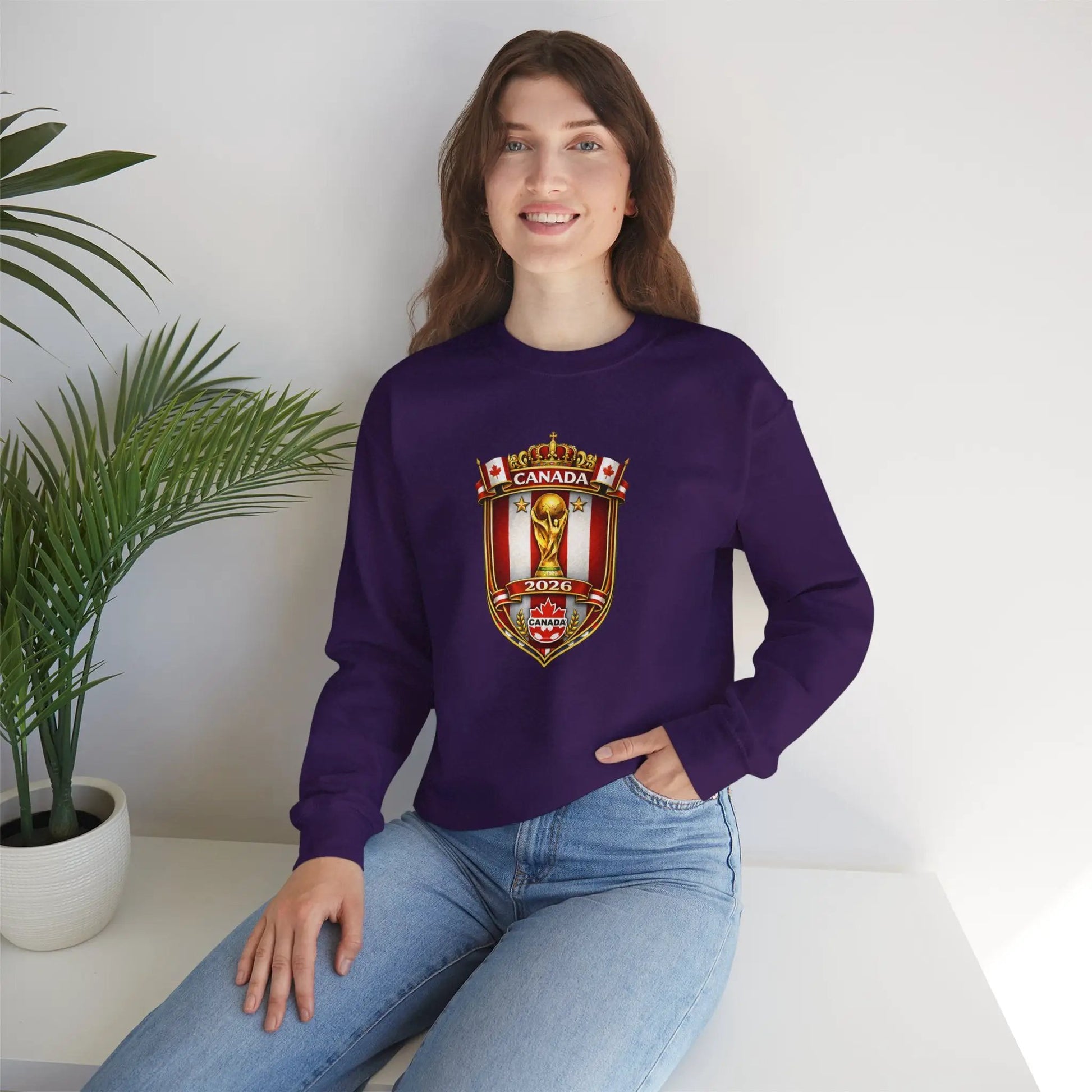 Canada World Cup 2026 Crewneck Sweatshirt by Printify