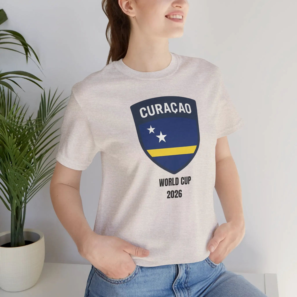 Curaçao World Cup 2026 Unisex Cotton Crew Tee by Printify