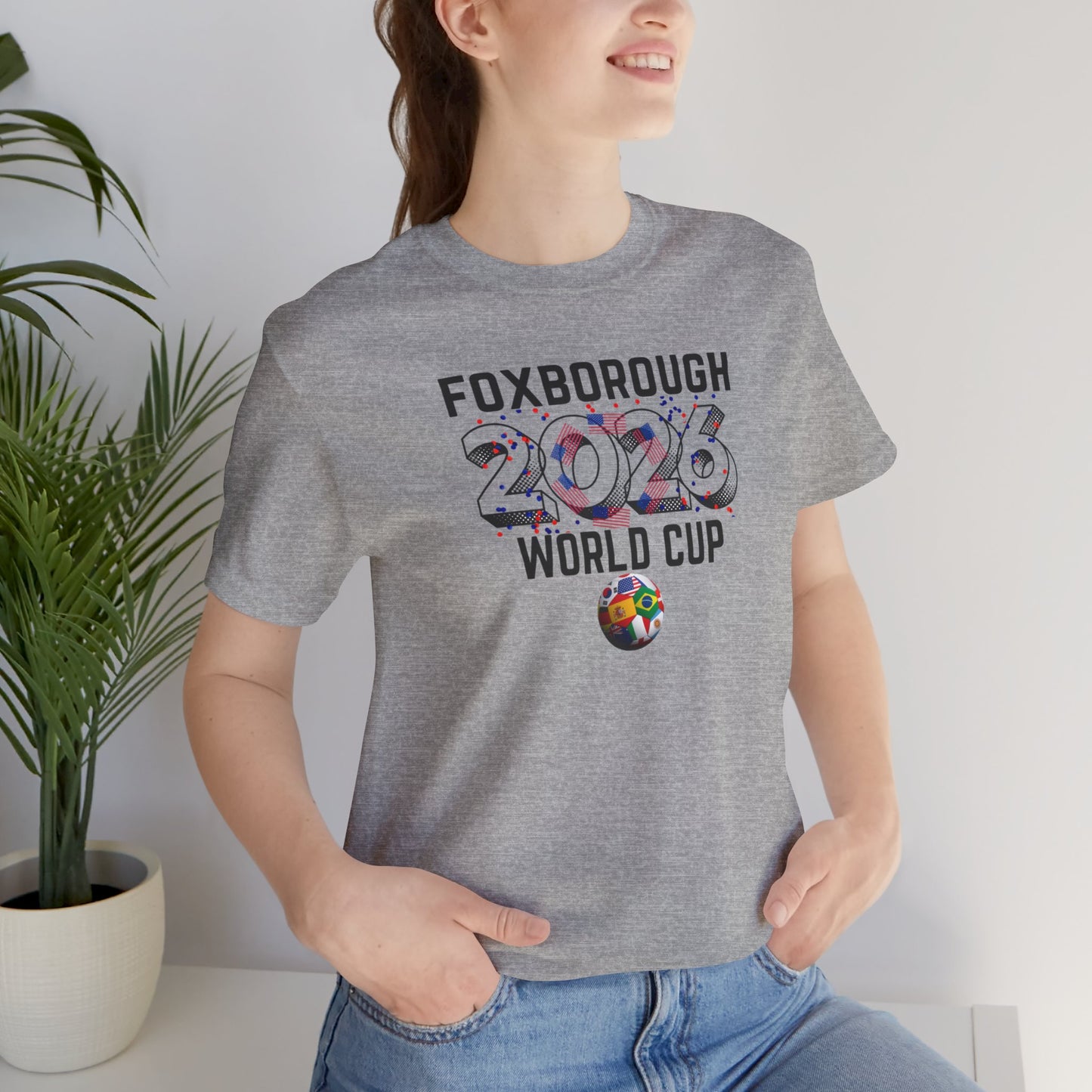Fox Borough World Cup 2026 Host Unisex Cotton Crew Tee