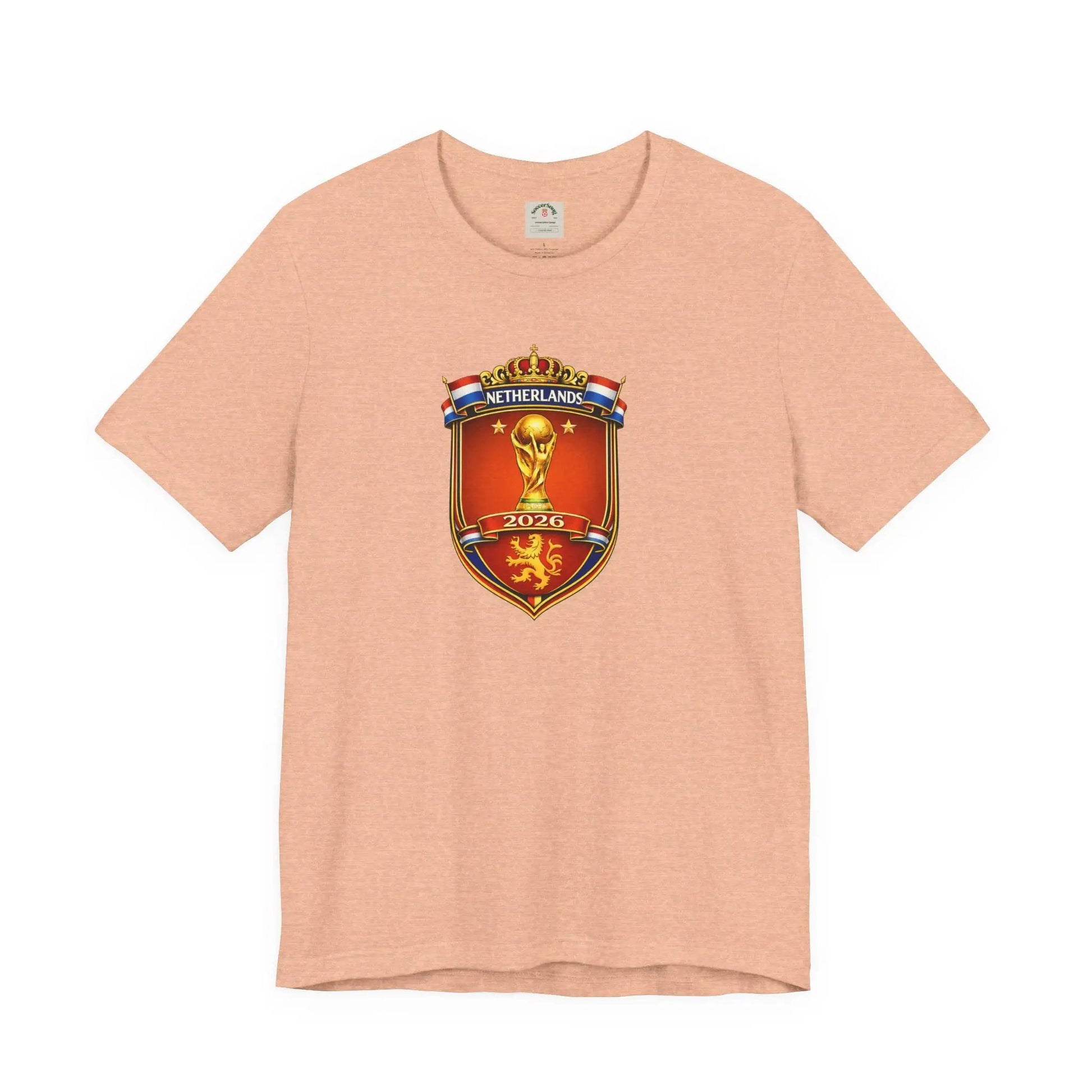 Netherlands World Cup 2026 Soccer Crest T-Shirt by Printify
