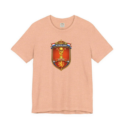 Netherlands World Cup 2026 Soccer Crest T-Shirt by Printify