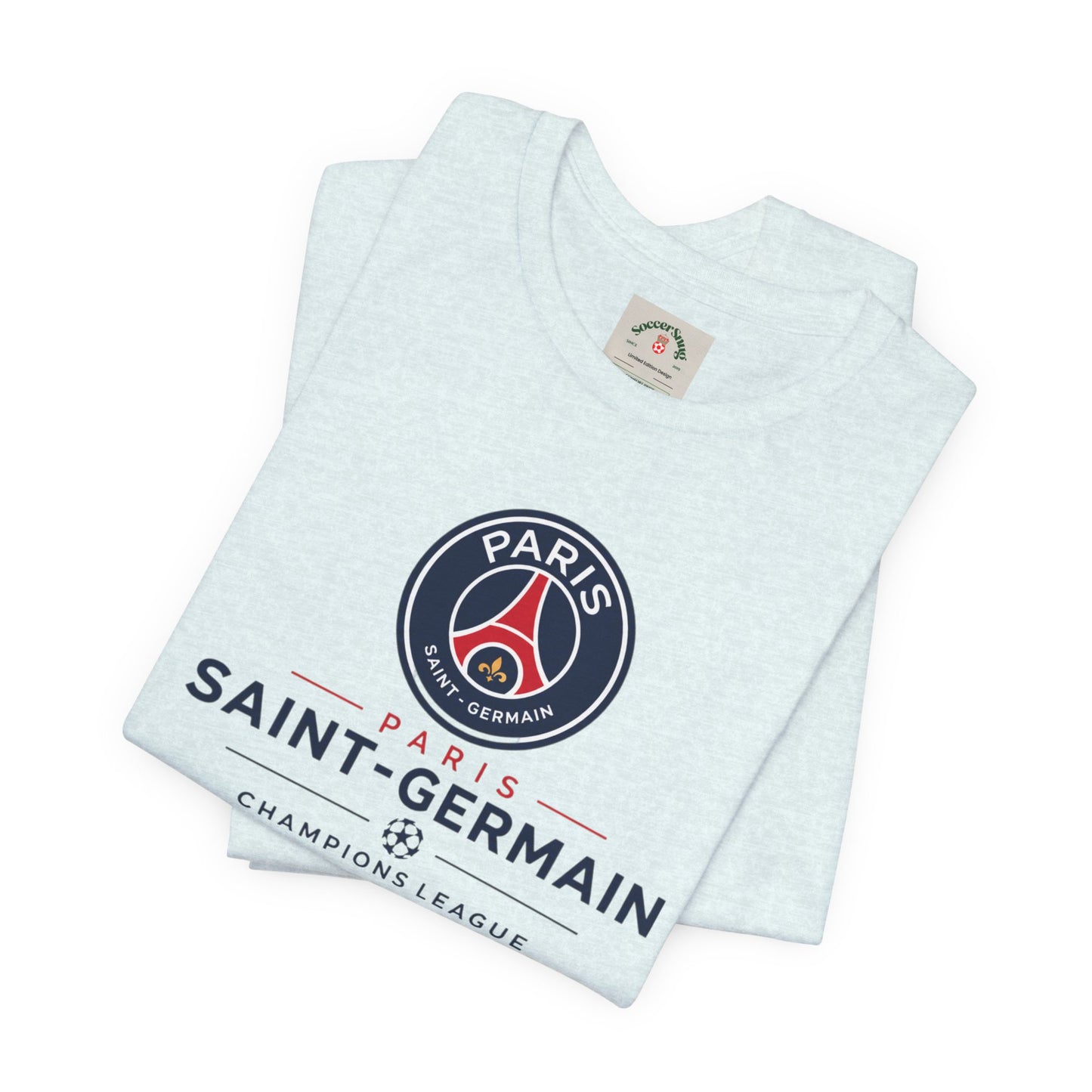 PSG Champions League Final Unisex Soccer Jersey Short Sleeve Tee