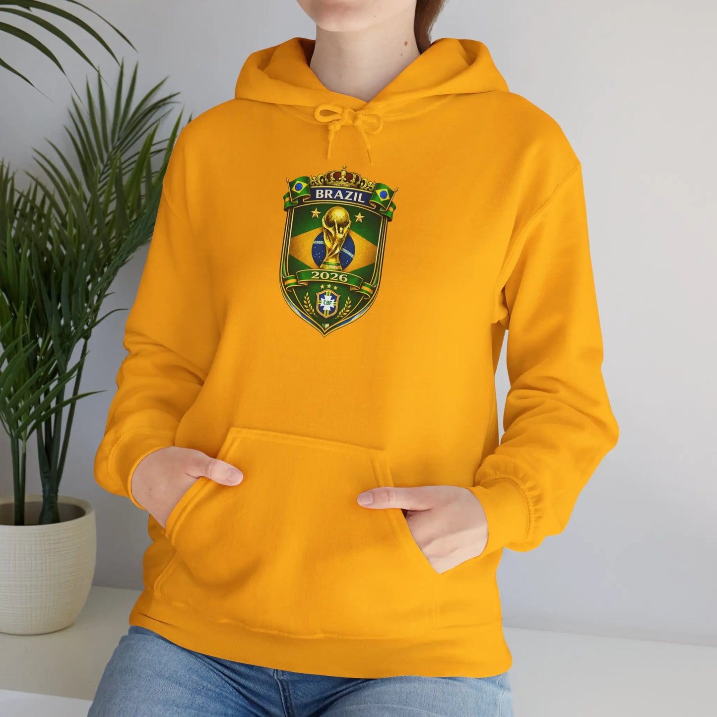 Brazil World Cup 2026 Hooded Sweatshirt by Printify