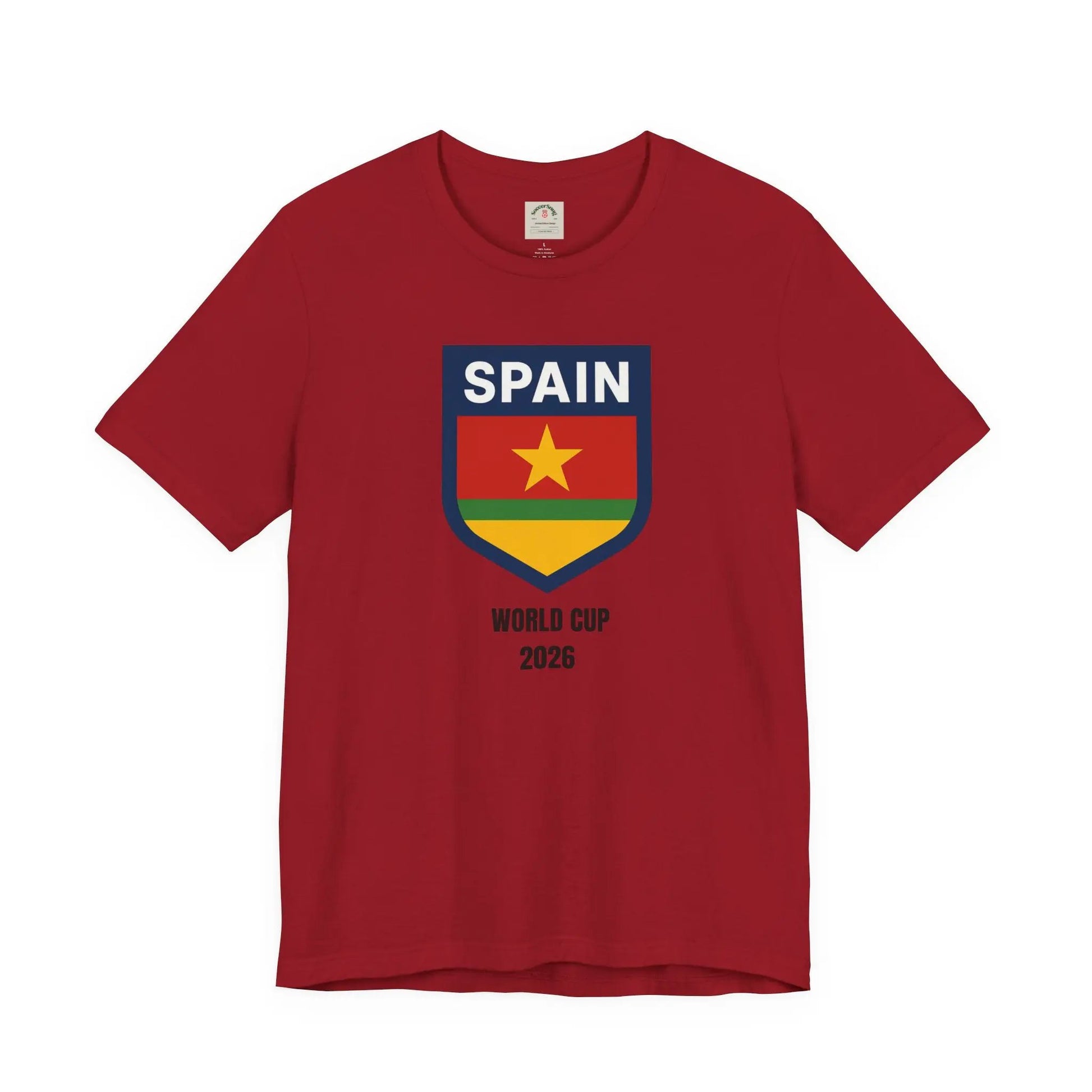 Spain World Cup 2026 Unisex Cotton Crew Tee by Printify