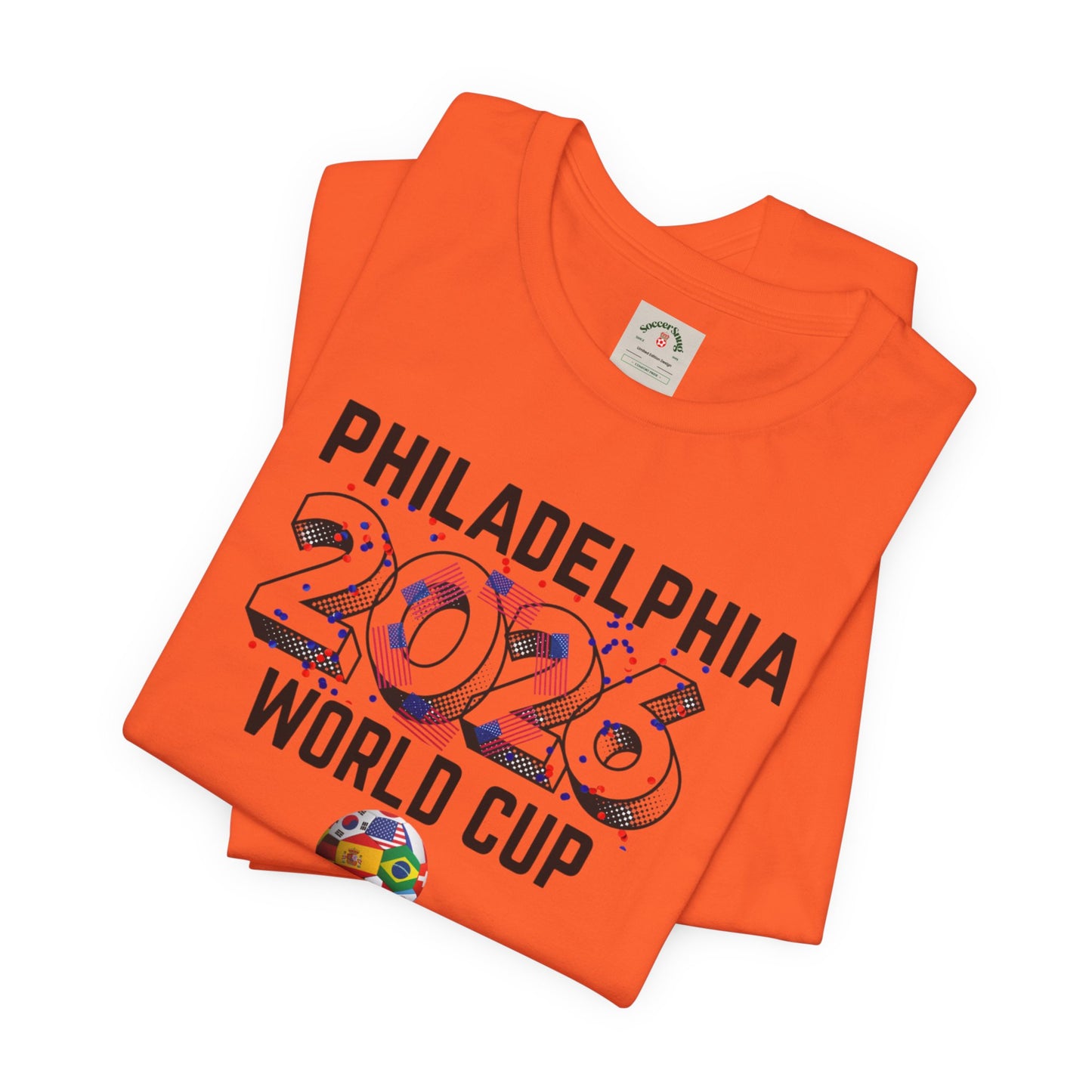 Philadelphia World Cup 2026 Unisex Streetwear Cotton Crew Tee