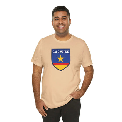 Cabo Verde Shield T‑Shirt — Cape Verde Pride Travel Tee by Printify
