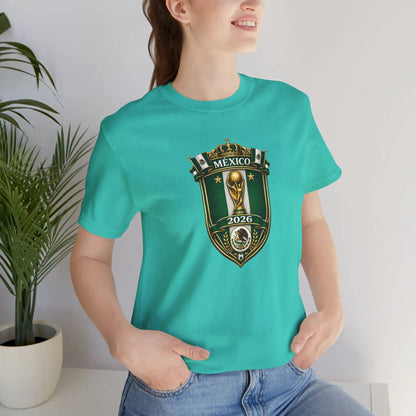 Mexico 2026 World Cup Crest T-Shirt — Soccer Fan Jersey Tee by Printify