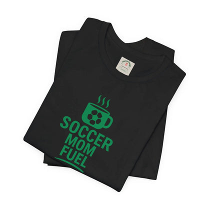 Soccer Mom Fuel T-Shirt — Coffee & Soccer Graphic Tee for Sports Moms by Printify