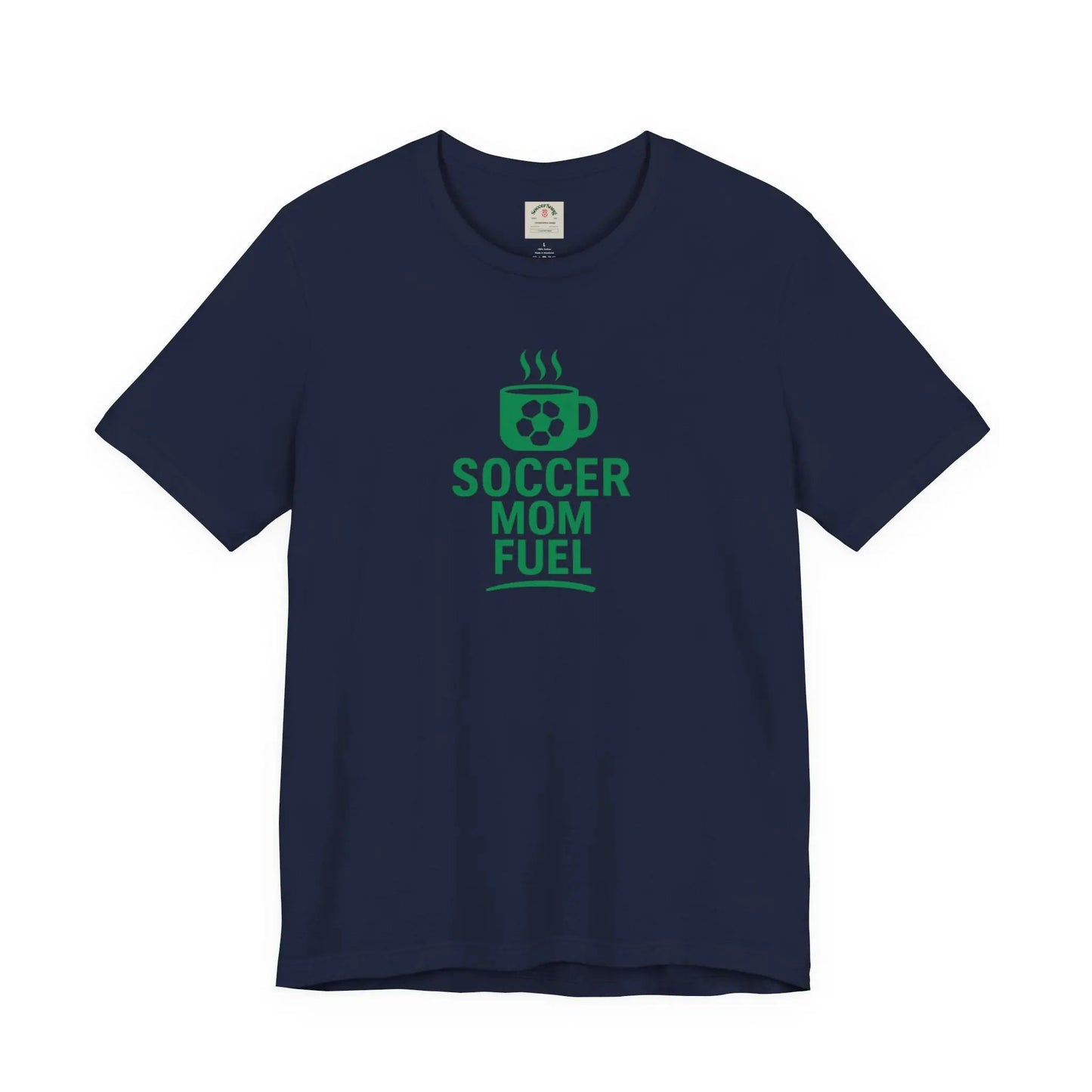 Soccer Mom Fuel T-Shirt — Coffee & Soccer Graphic Tee for Sports Moms by Printify