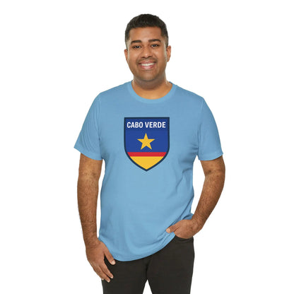 Cabo Verde Shield T‑Shirt — Cape Verde Pride Travel Tee by Printify