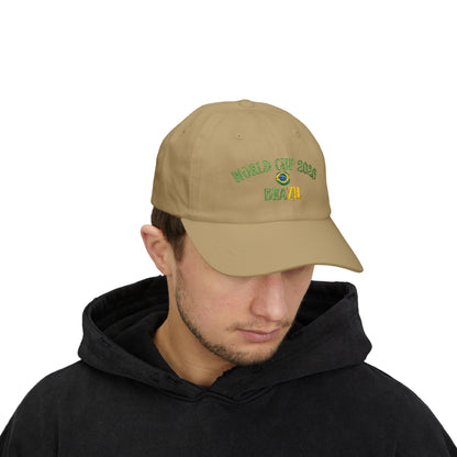 World Cup 2026 Brazil Dad Cap – Embroidered Soccer Fan Hat