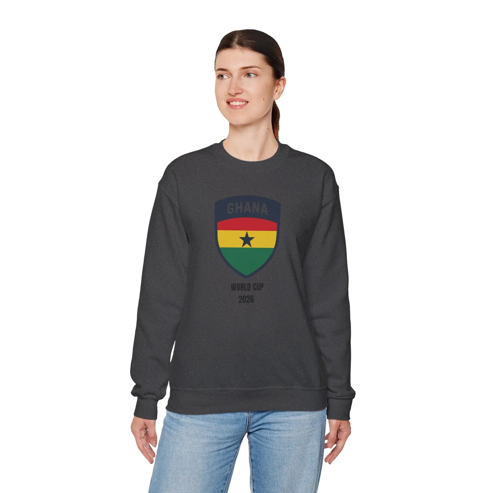 Ghana World Cup 2026 Unisex Heavy Blend Crewneck Sweatshirt by Printify