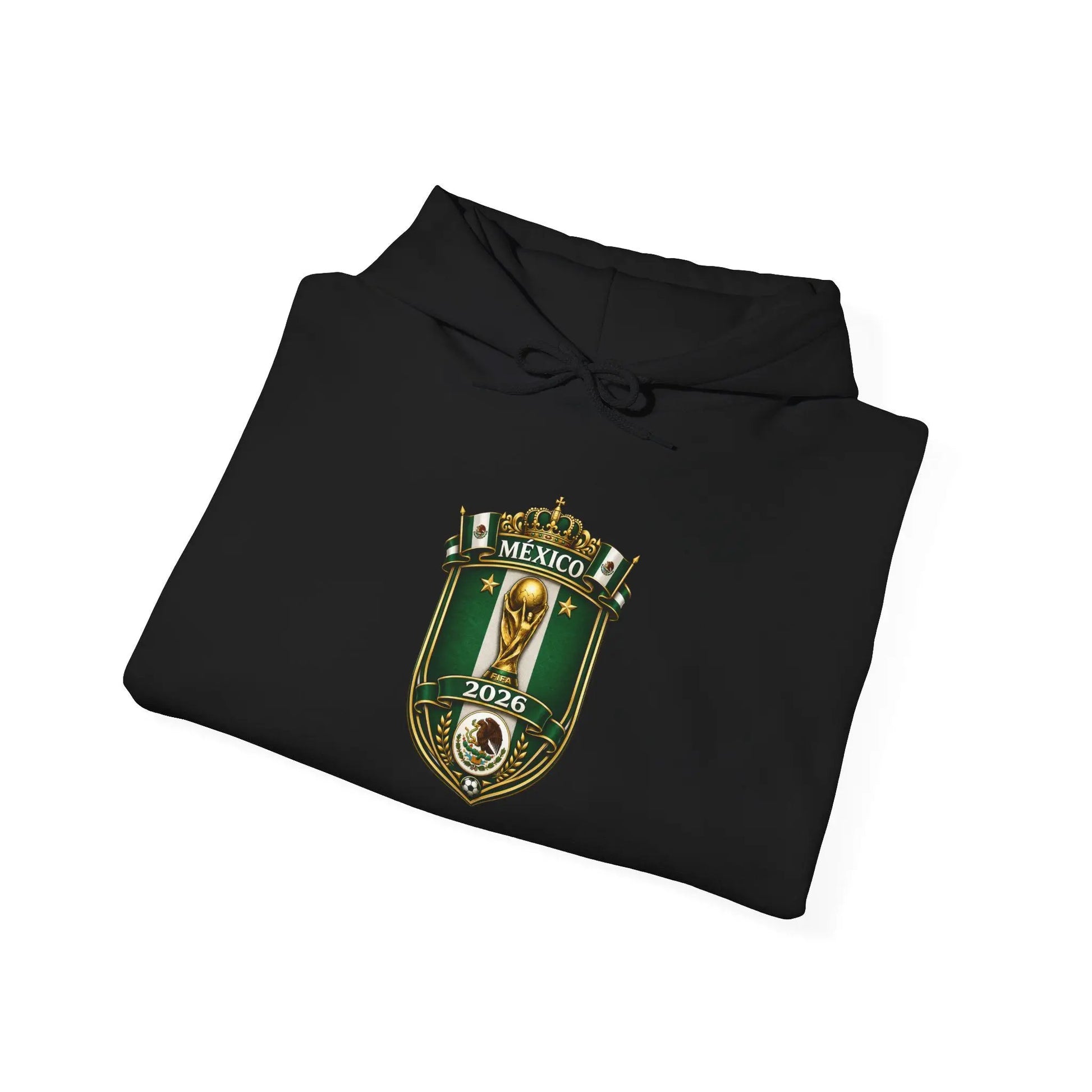 Mexico World Cup Slytherin Crest Hoodie Green Shield Pullover by Printify