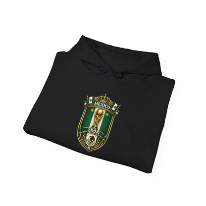 Mexico World Cup Slytherin Crest Hoodie Green Shield Pullover by Printify