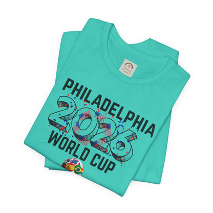Philadelphia World Cup 2026 Unisex Streetwear Cotton Crew Tee