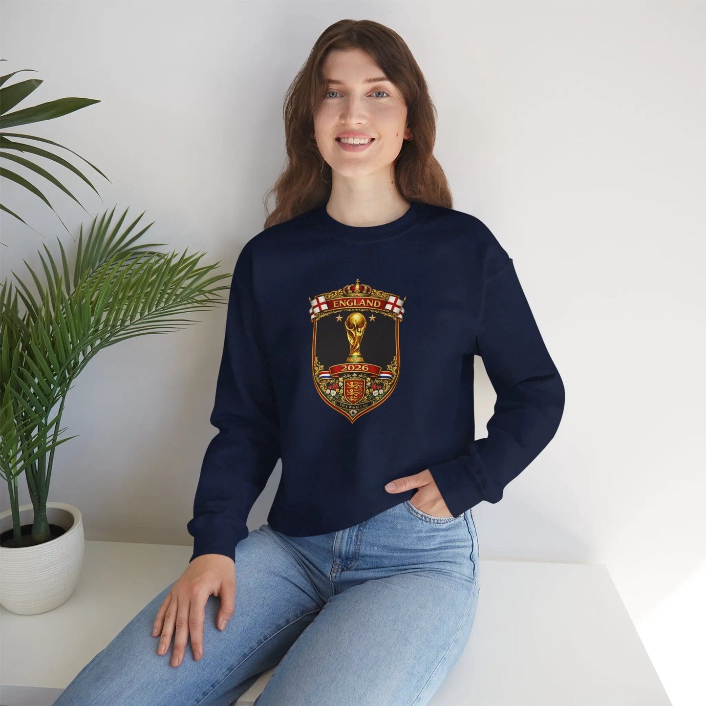 England World Cup Crewneck Sweatshirt by Printify