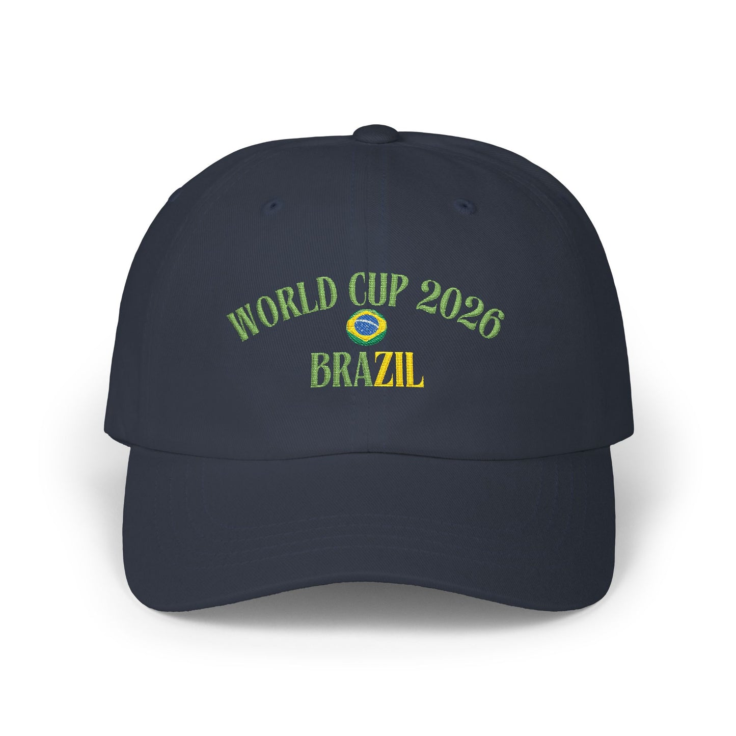 World Cup 2026 Brazil Dad Cap – Embroidered Soccer Fan Hat