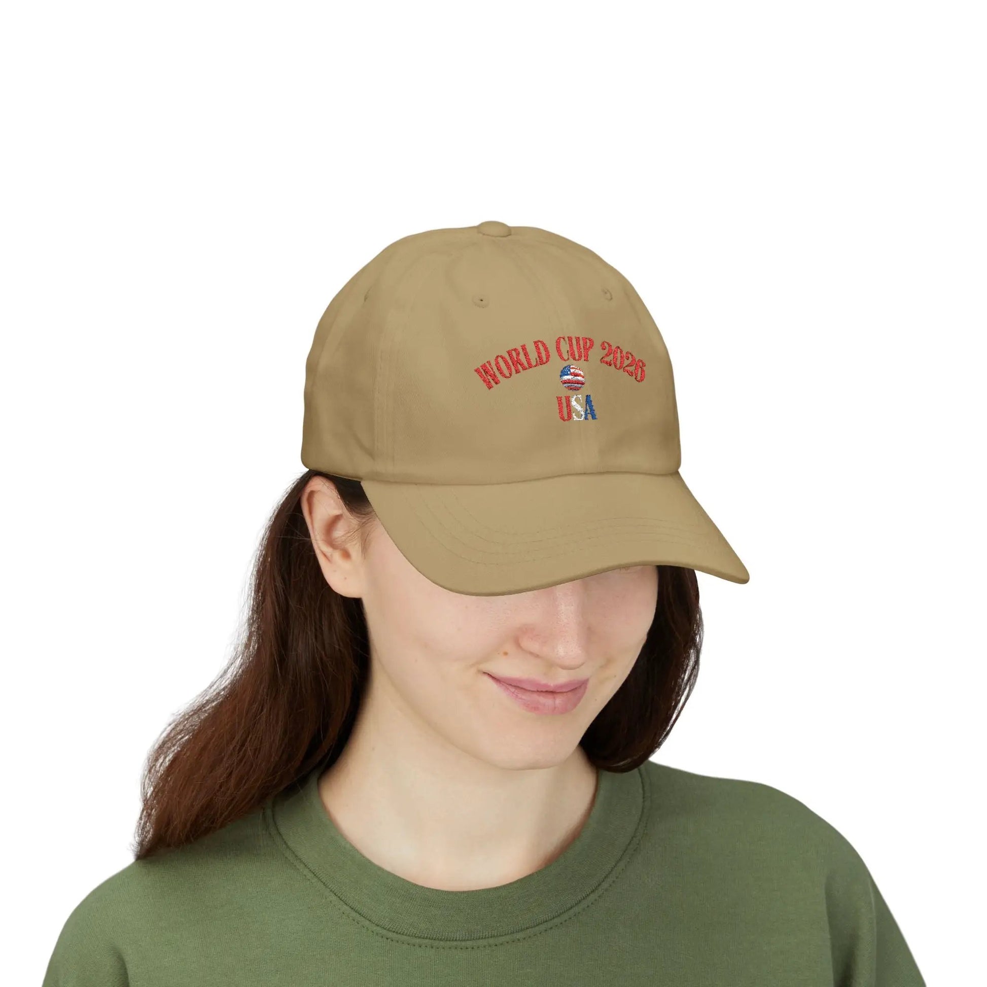 World Cup 2026 USA Dad Cap Patriotic Baseball Hat Vintage Style by Printify