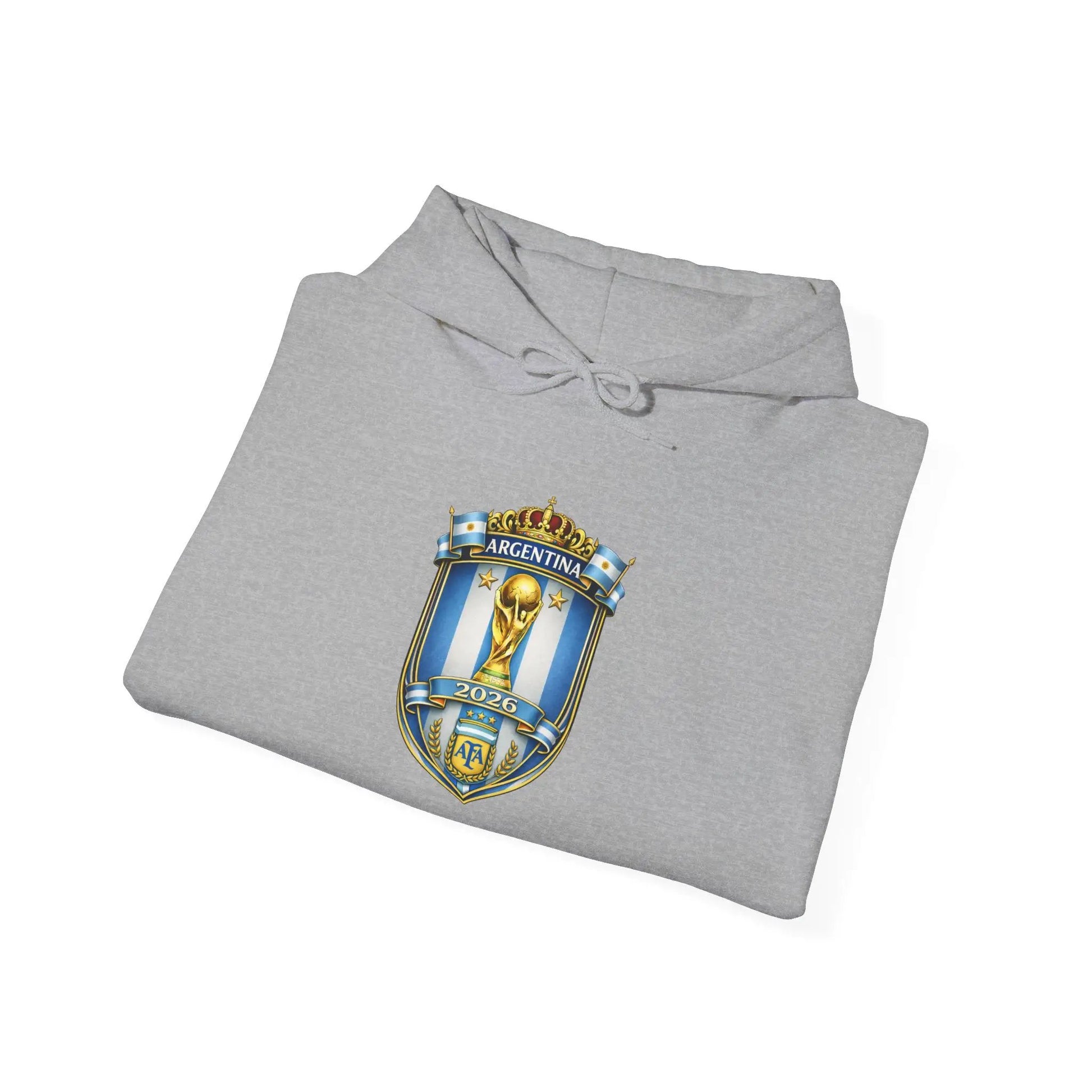 Soccer Trophy Crest Hoodie - Champion Shield Football Pullover by Printify