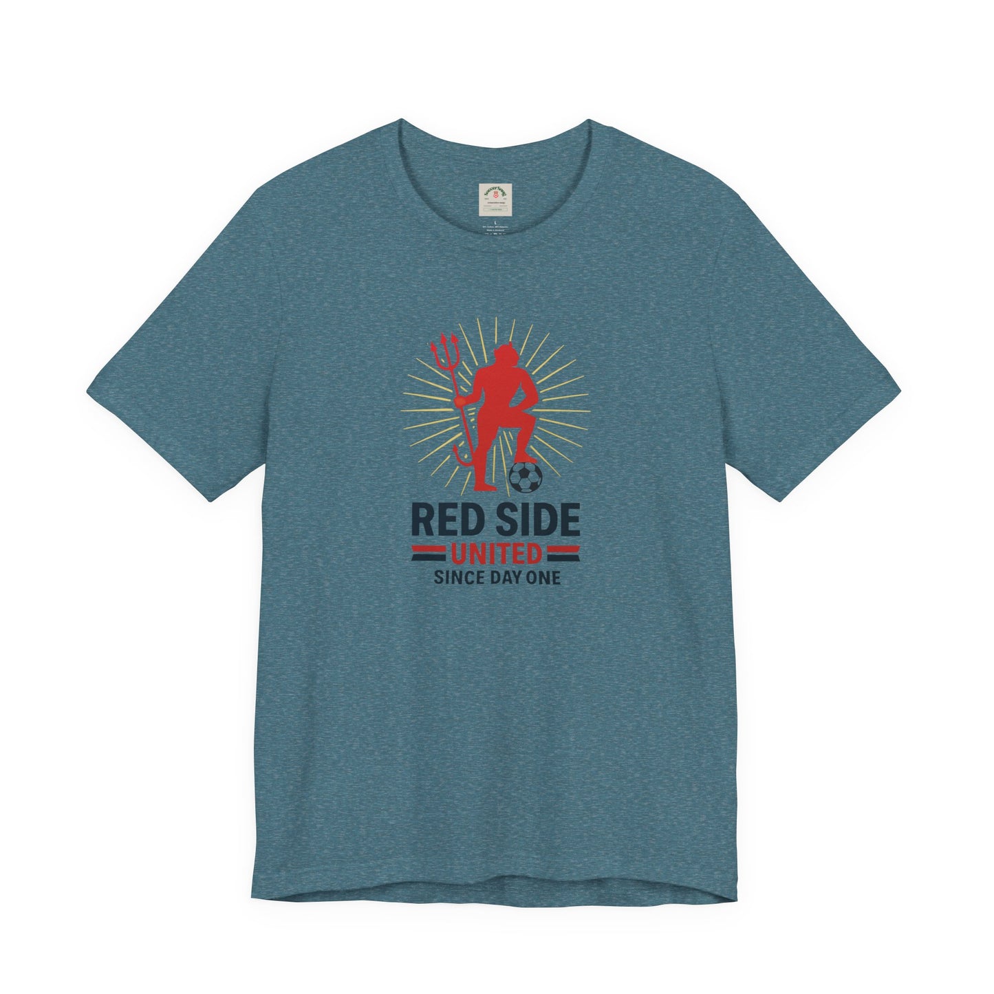 Red Side Man United Devil Soccer T-Shirt — Since Day One Fan Tee