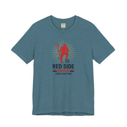 Red Side Man United Devil Soccer T-Shirt — Since Day One Fan Tee