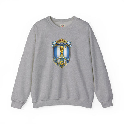 Argentina World Cup Crest Crewneck Sweatshirt by Printify