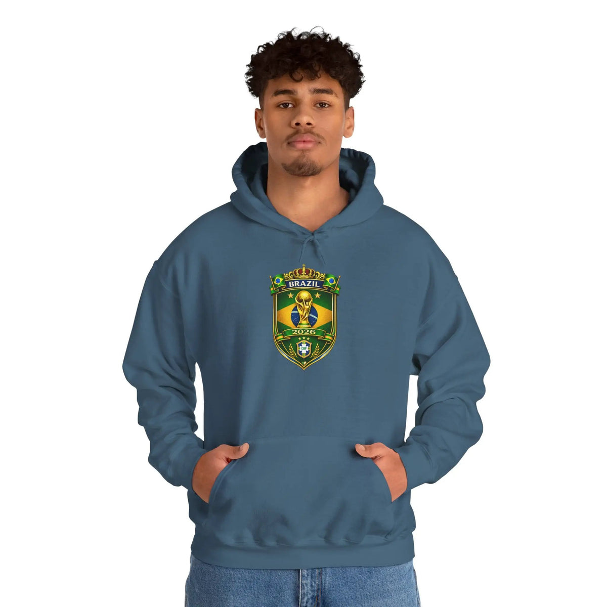 Brazil World Cup 2026 Hooded Sweatshirt by Printify