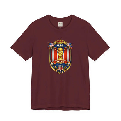 USA Soccer 2026 World Cup Crest T-Shirt by Printify