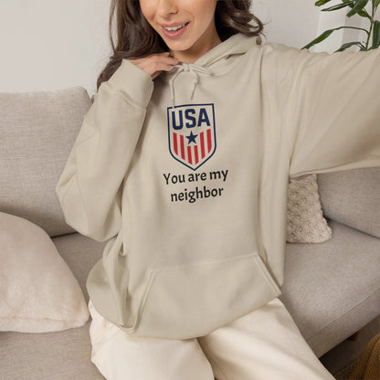 Gildan Heavy Blend Hoodie Unisex With Front Pocket Drawcord by Printify