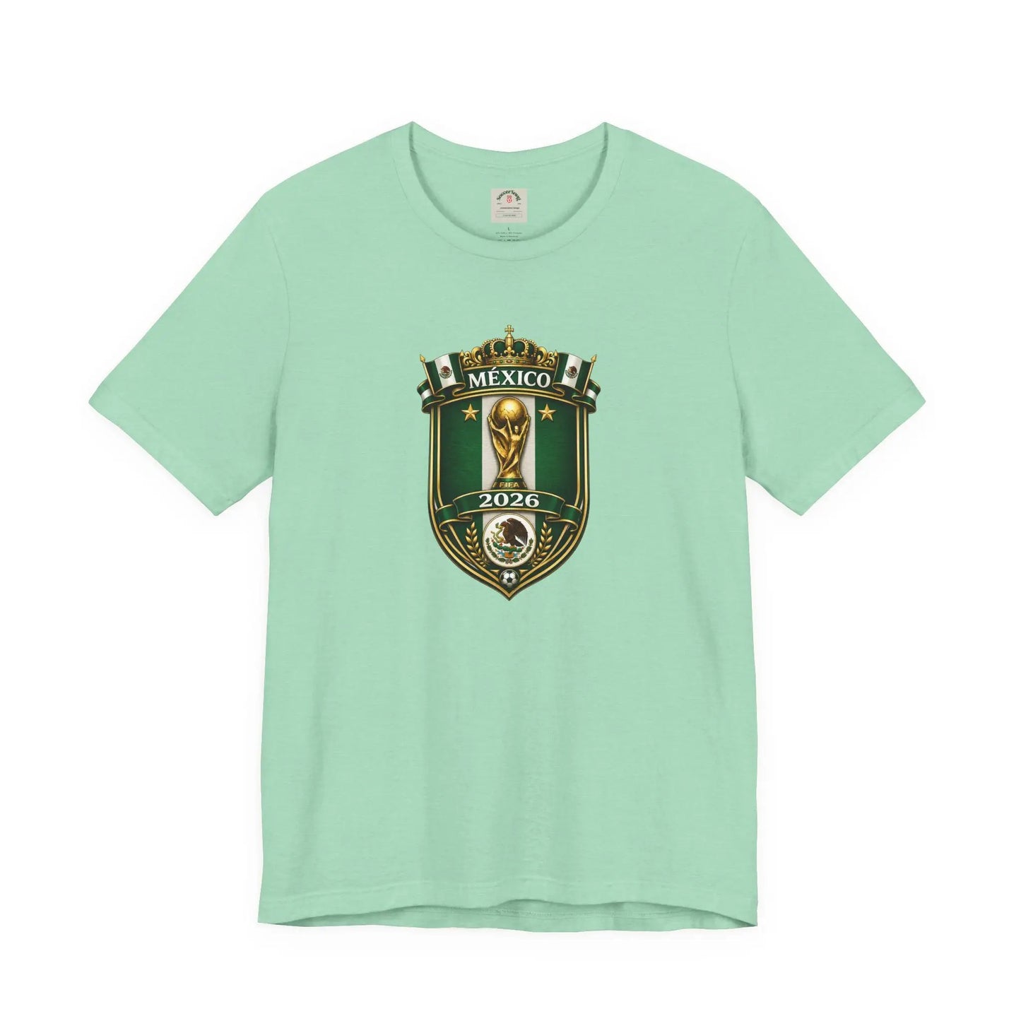 Mexico 2026 World Cup Crest T-Shirt — Soccer Fan Jersey Tee by Printify