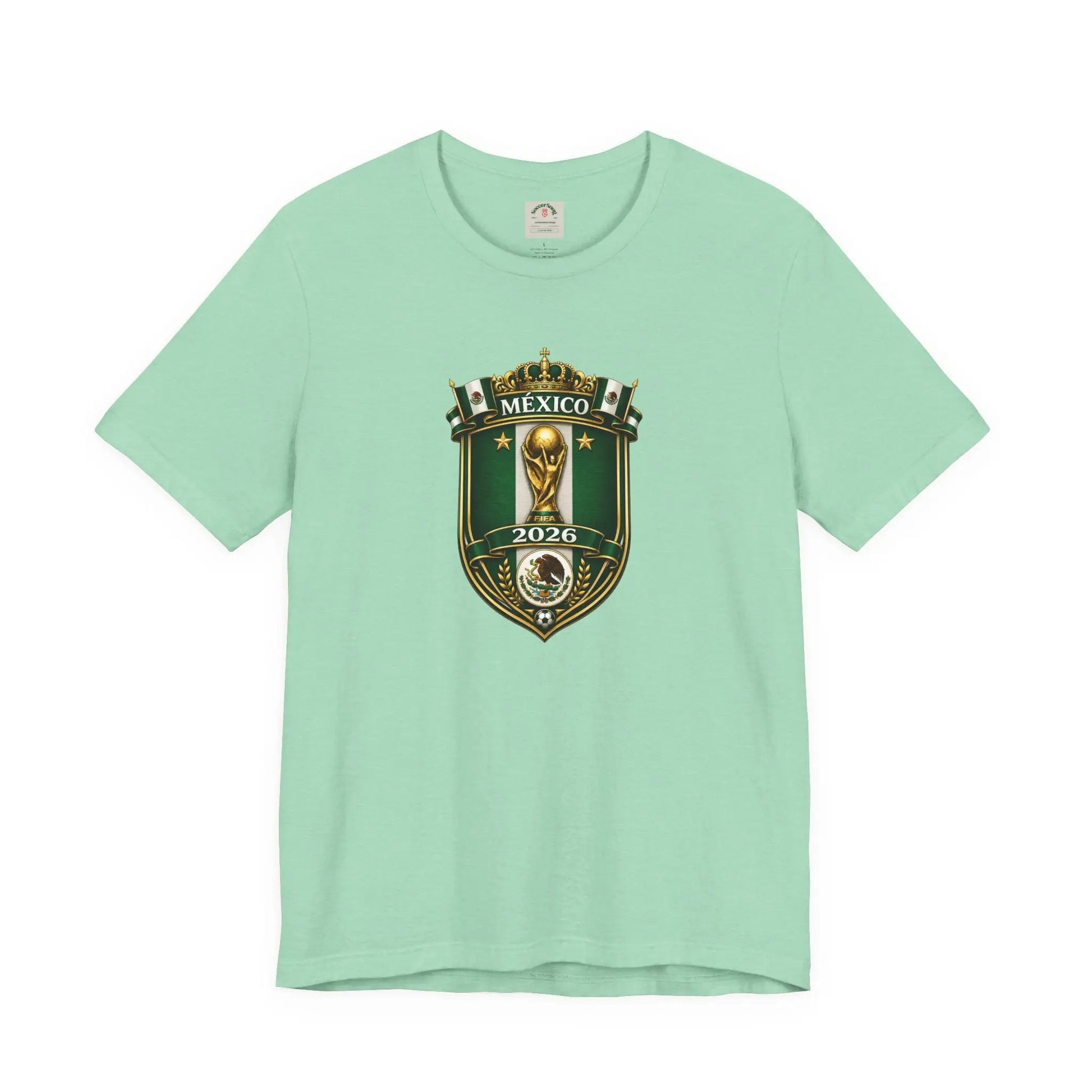 Mexico 2026 World Cup Crest T-Shirt — Soccer Fan Jersey Tee by Printify