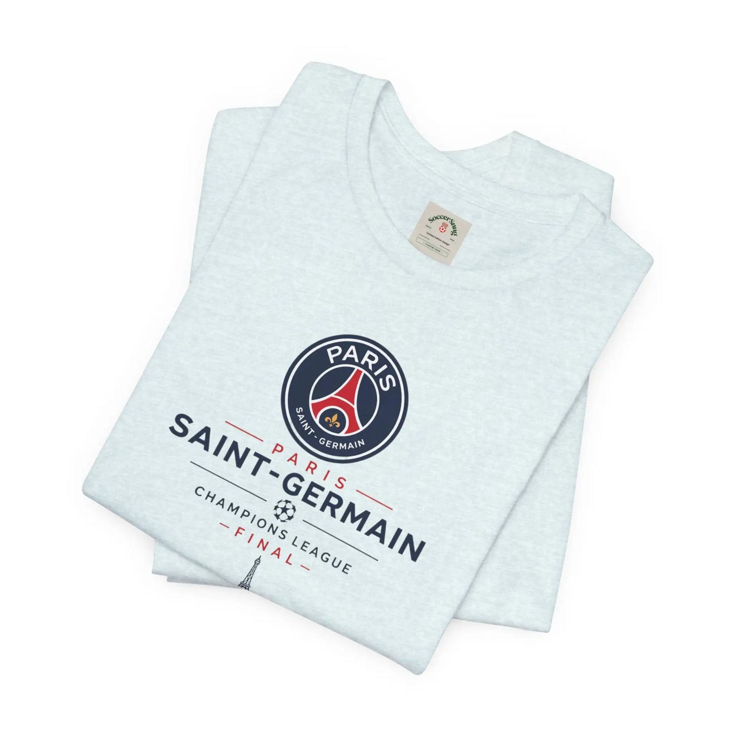 PSG Champions League Final Unisex Soccer Jersey Short Sleeve Tee by Printify