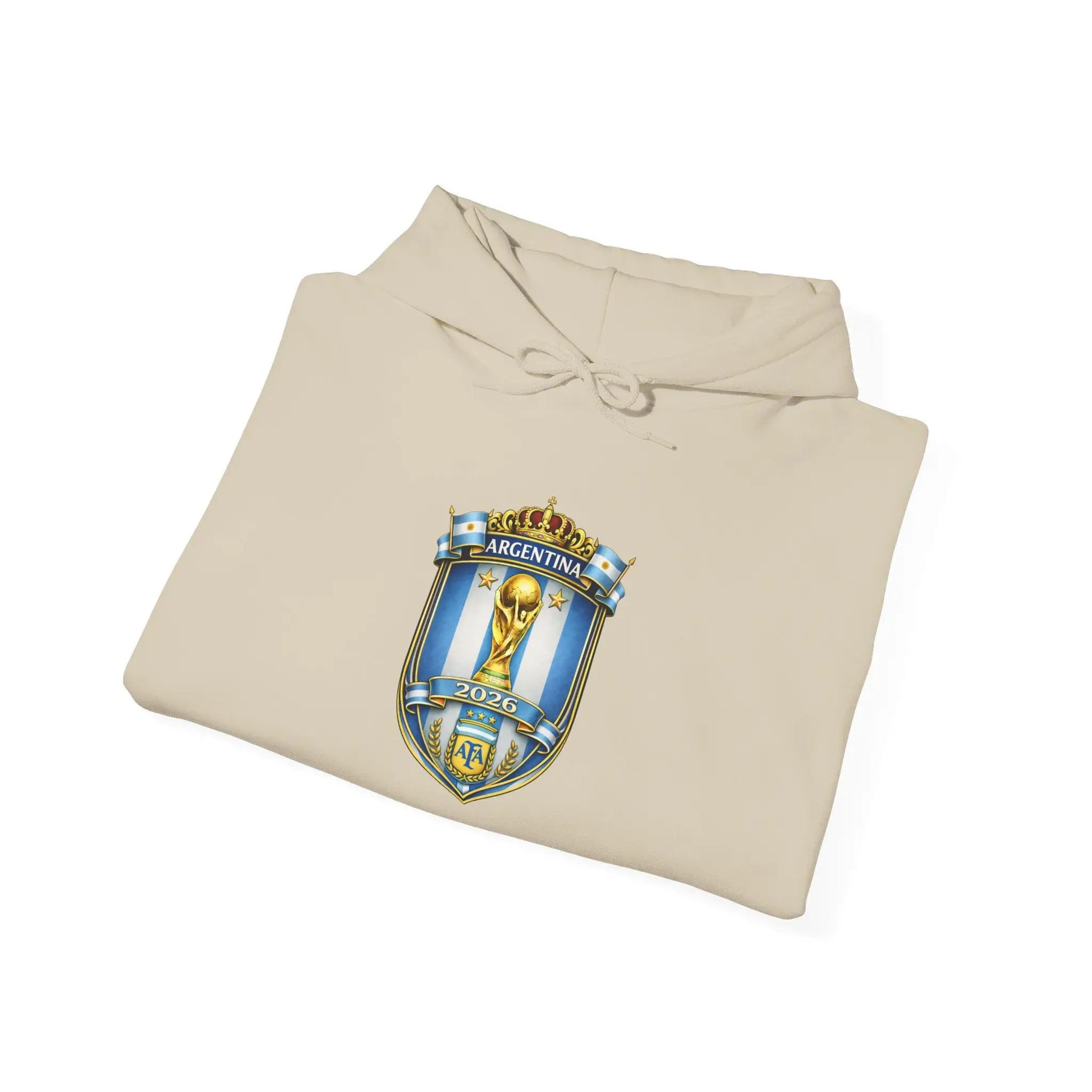 Soccer Trophy Crest Hoodie - Champion Shield Football Pullover by Printify