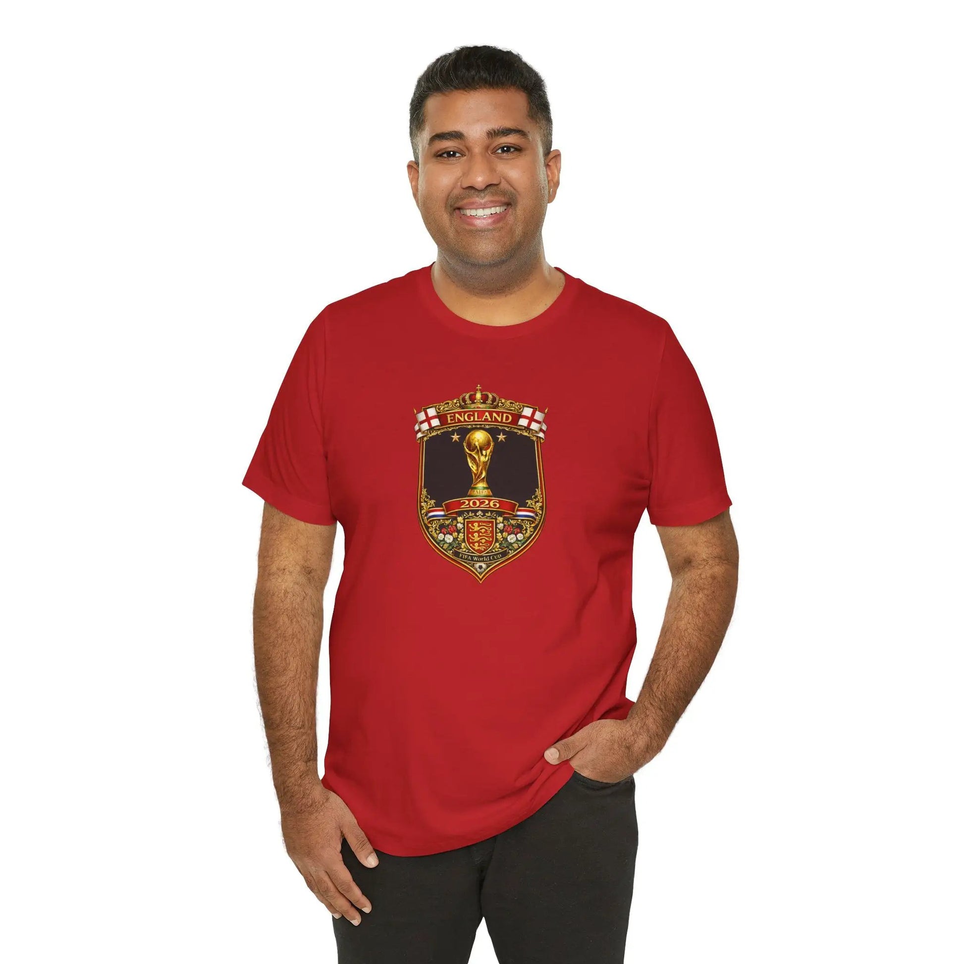 England World Cup 2026 Unisex Cotton Crew Tee by Printify