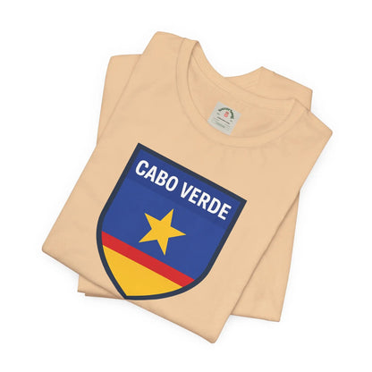 Cabo Verde Shield T‑Shirt — Cape Verde Pride Travel Tee by Printify