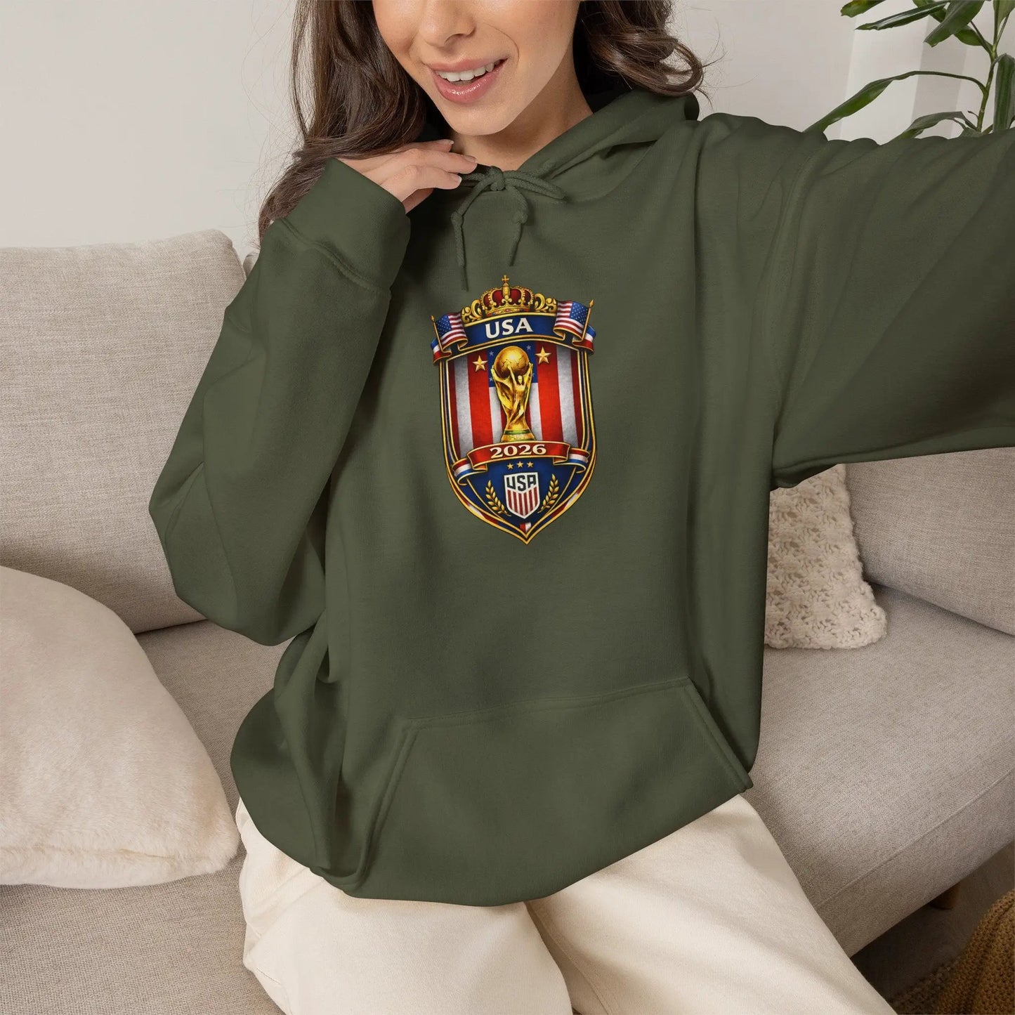 USA World Cup 2026 Hooded Sweatshirt by Printify