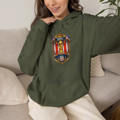 USA World Cup 2026 Hooded Sweatshirt by Printify