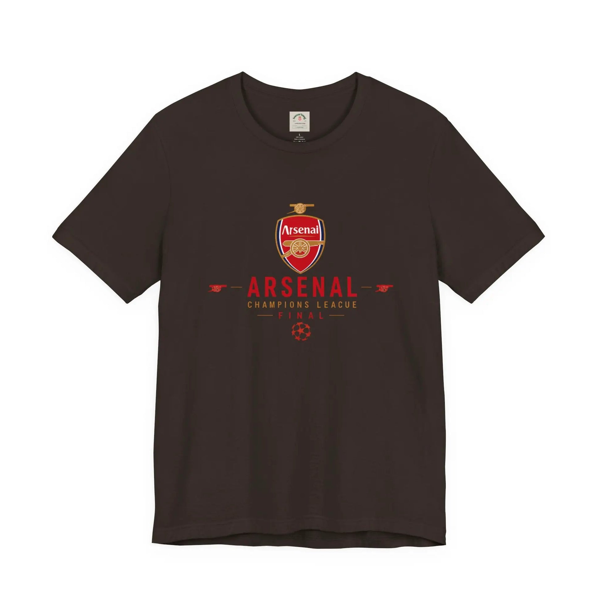 Arsenal Champions League Final Unisex Soccer Jersey Short Sleeve Tee by Printify