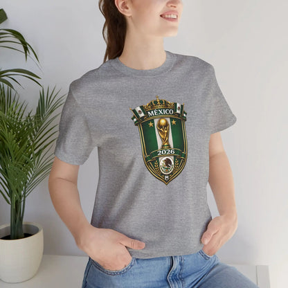Mexico 2026 World Cup Crest T-Shirt — Soccer Fan Jersey Tee by Printify