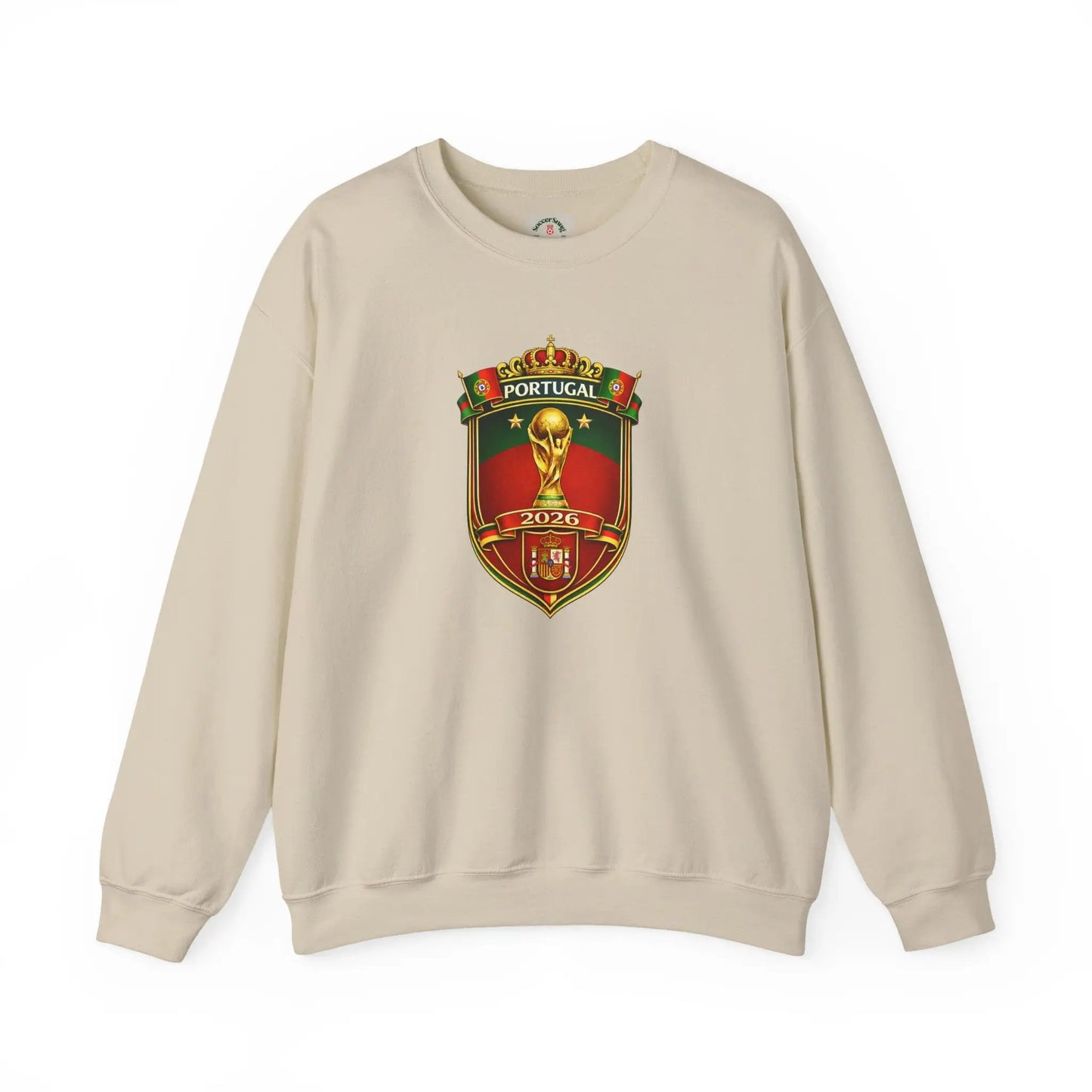 Portugal World Cup 2022 Crest Sweatshirt by Printify