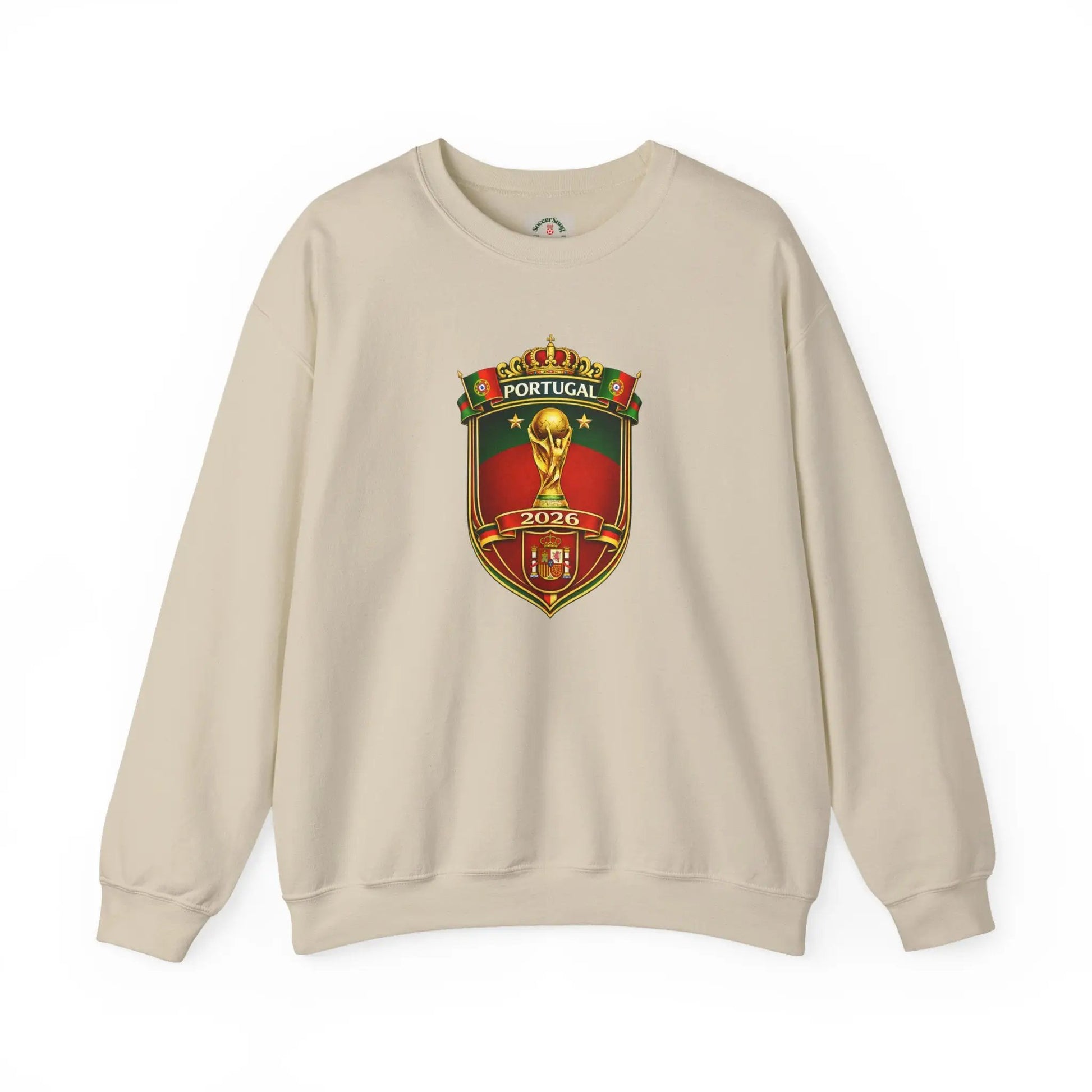 Portugal World Cup 2022 Crest Sweatshirt by Printify