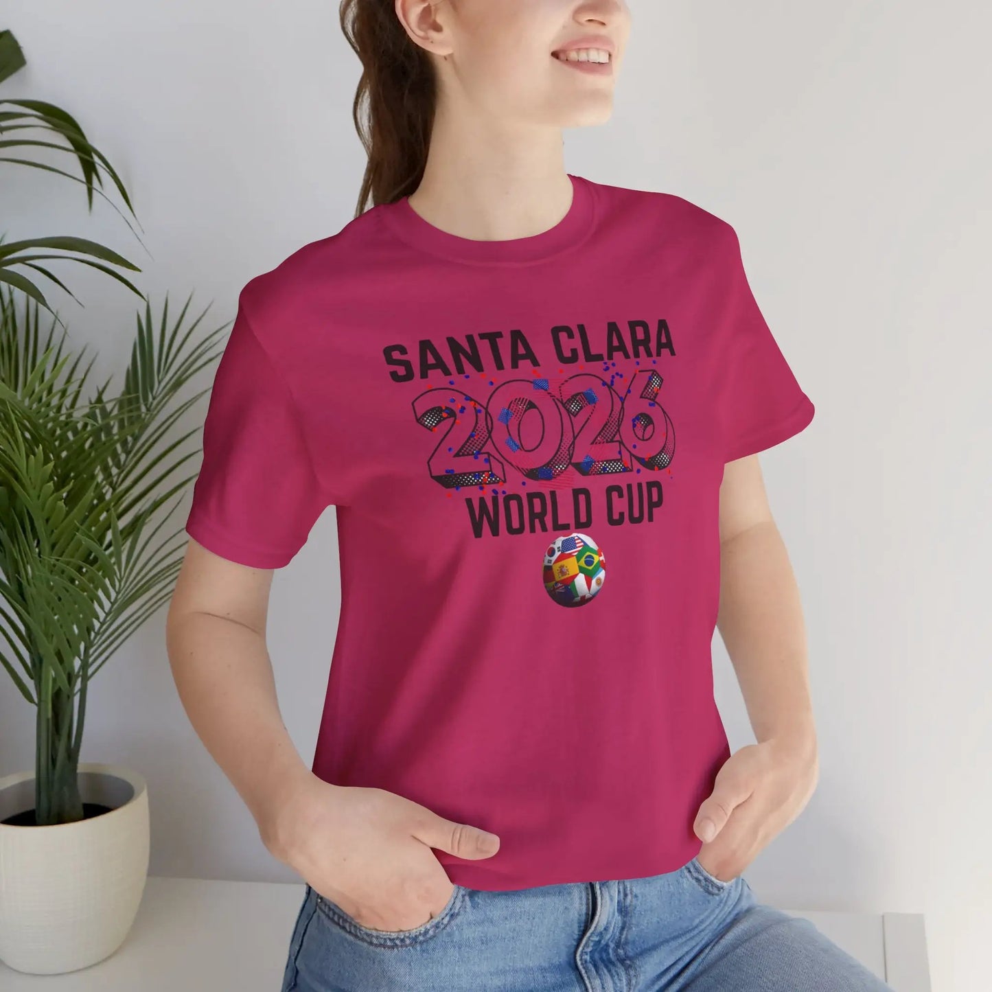 Santa Clare World Cup 2026 Unisex Cotton Crew Tee by Printify