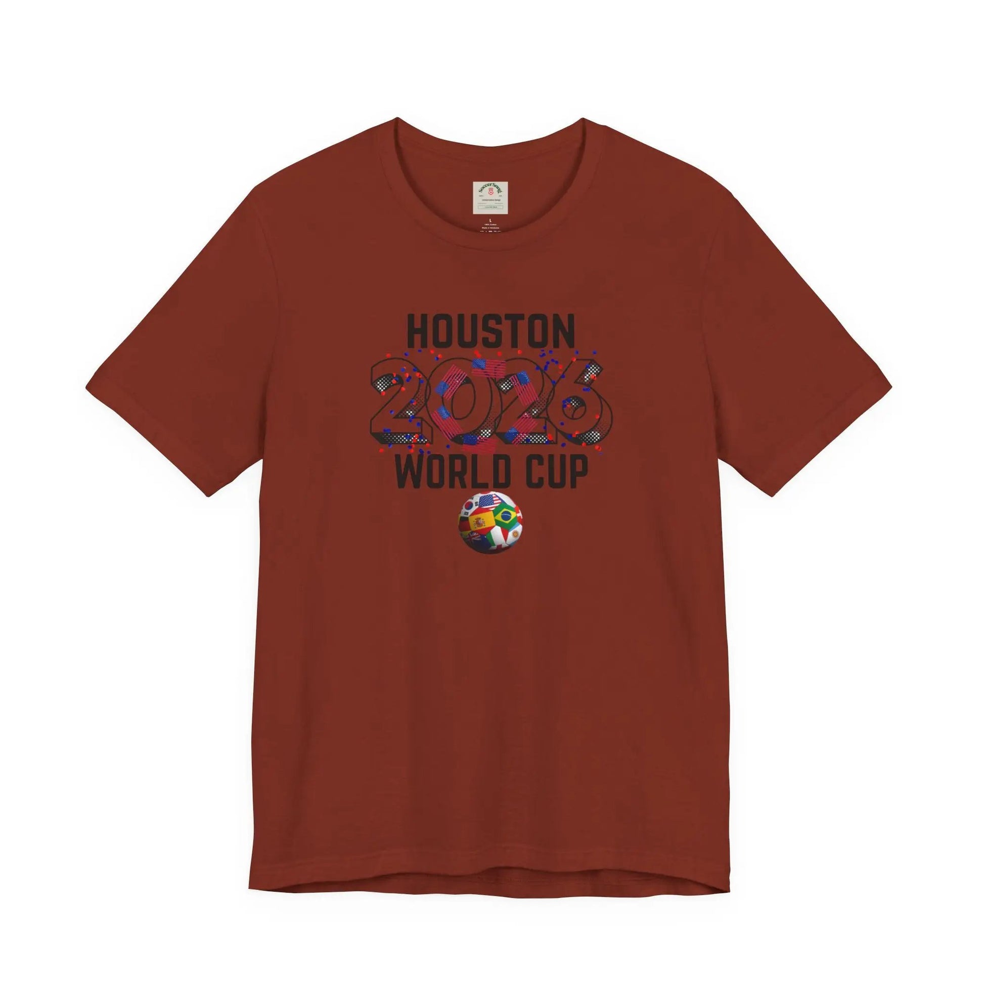 Houston World Cup 2026 Host Unisex Cotton Crew Tee by Printify