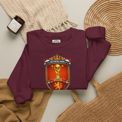Netherlands 2026 World Cup Crest Crewneck by Printify