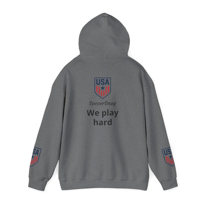 Customizable - SoccerSnug Heavy Blend Hoodie Unisex With Front Pocket Drawcord by Printify
