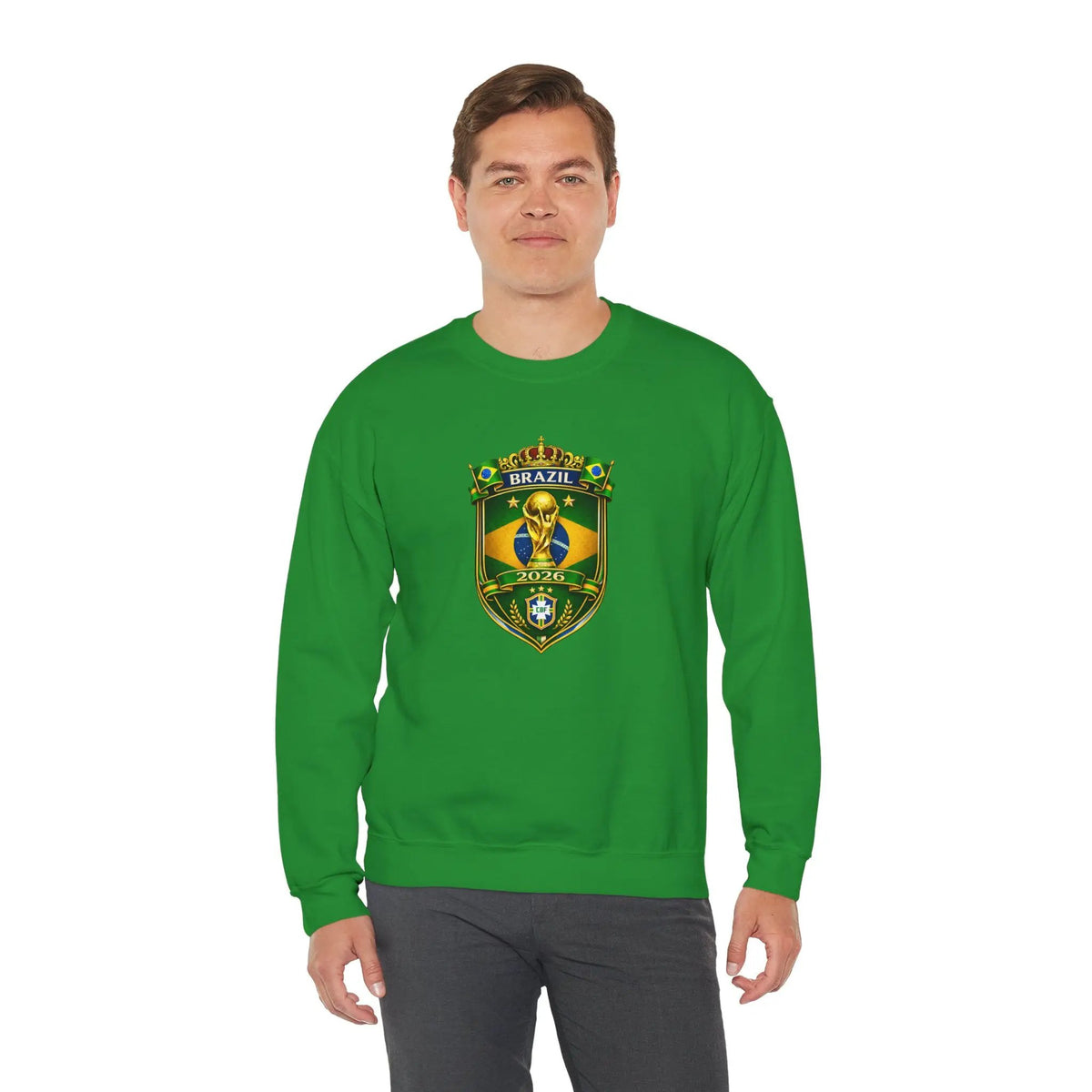 Brazil World Cup 2026 Crewneck Sweatshirt by Printify