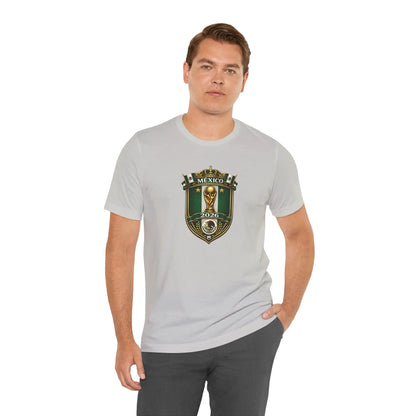 Mexico 2026 World Cup Crest T-Shirt — Soccer Fan Jersey Tee by Printify
