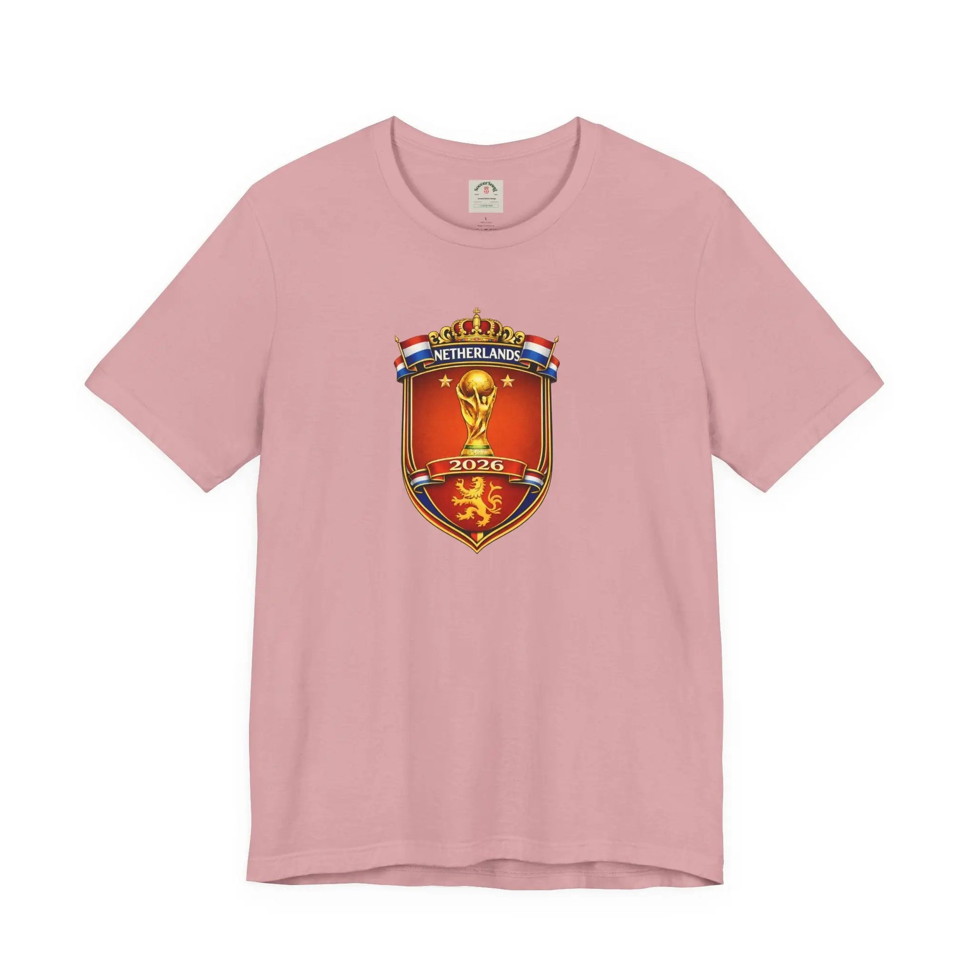 Netherlands World Cup 2026 Soccer Crest T-Shirt by Printify